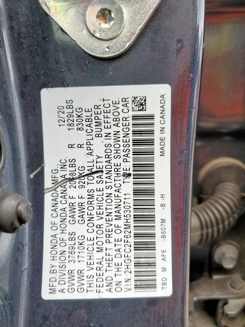 2021 HONDA CIVIC LX - 2HGFC2F62MH530711