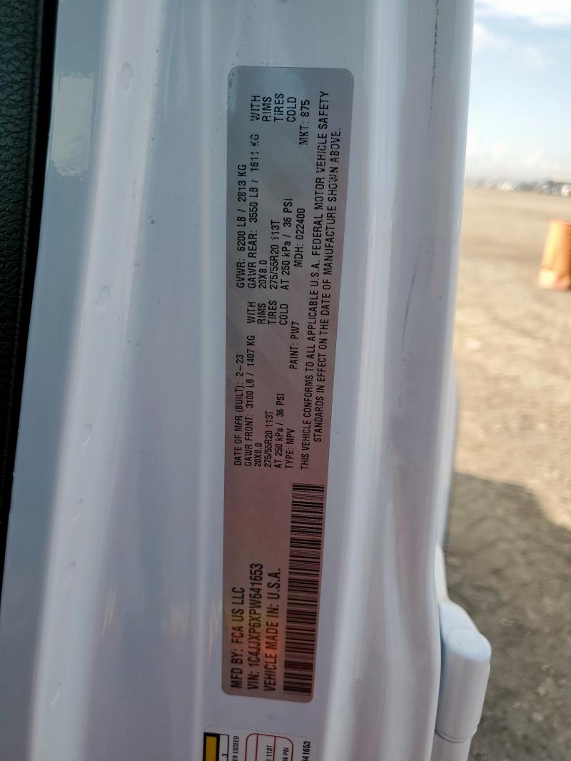 2023 JEEP WRANGLER S 1C4JJXP6XPW641653