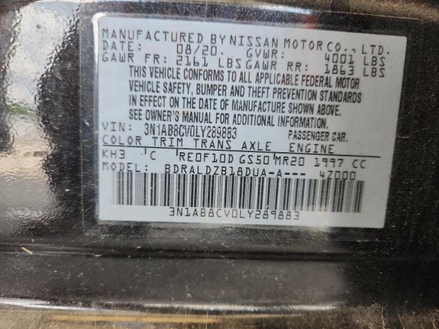 2020 NISSAN SENTRA SV 3N1AB8CV0LY289883