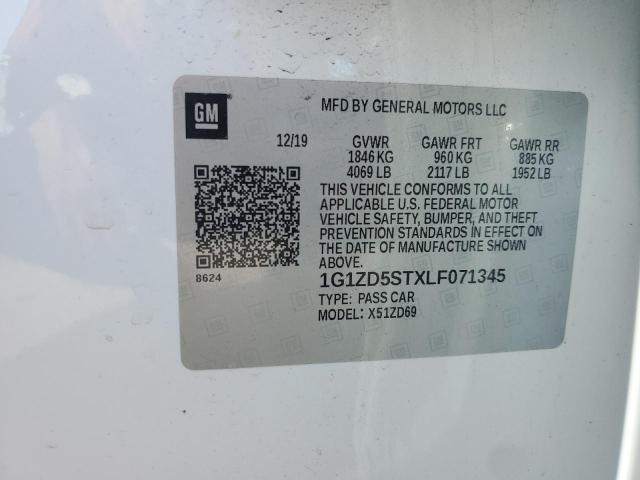 2020 CHEVROLET MALIBU LT - 1G1ZD5STXLF071345