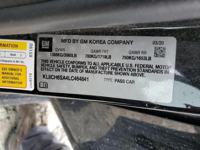 2020 CHEVROLET SPARK ACTI KL8CH6SA4LC464841