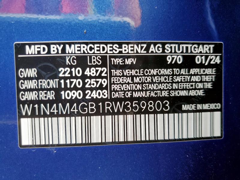 2024 MERCEDES-BENZ GLB 250 - W1N4M4GB1RW359803