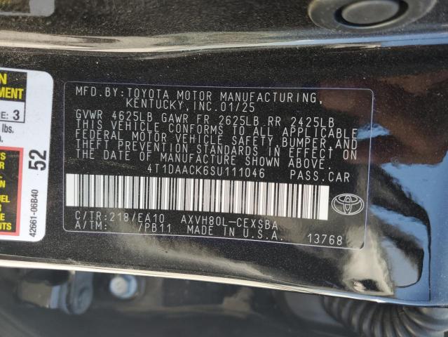 2025 TOYOTA CAMRY XSE - 4T1DAACK6SU111046