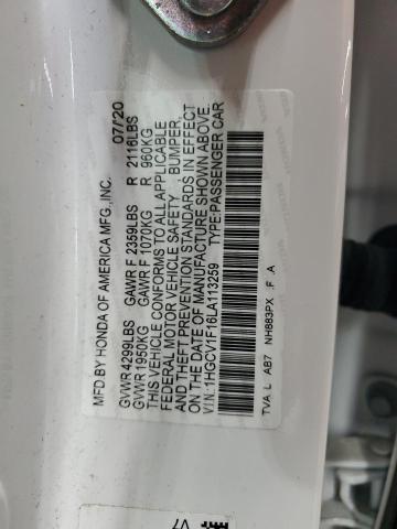 2020 HONDA ACCORD LX - 1HGCV1F16LA113259