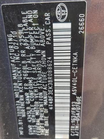 2011 TOYOTA CAMRY BASE - 4T4BF3EK3BR088624