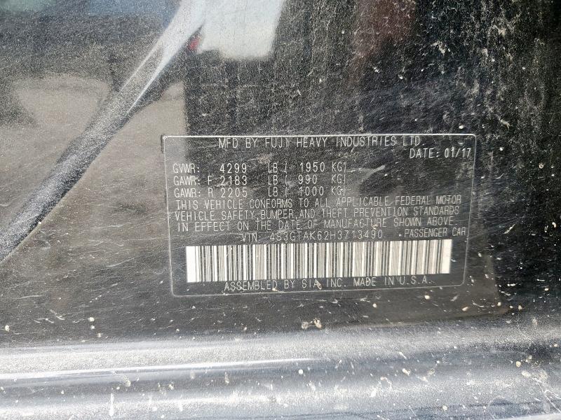 2017 SUBARU IMPREZA SP 4S3GTAK62H3713490