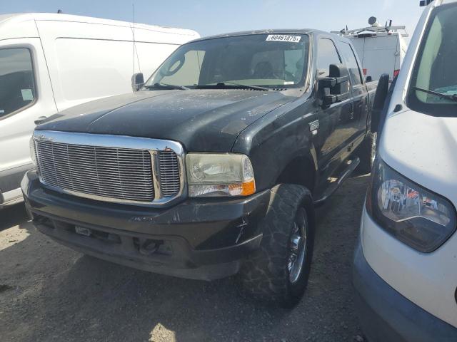 FORD F250 SUPER 2003 black crew pic diesel 1FTNW21P03EC70140 photo #1