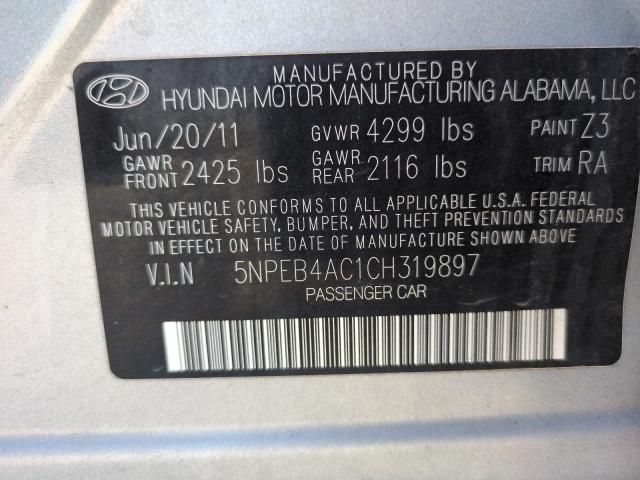 2012 HYUNDAI SONATA GLS - 5NPEB4AC1CH319897