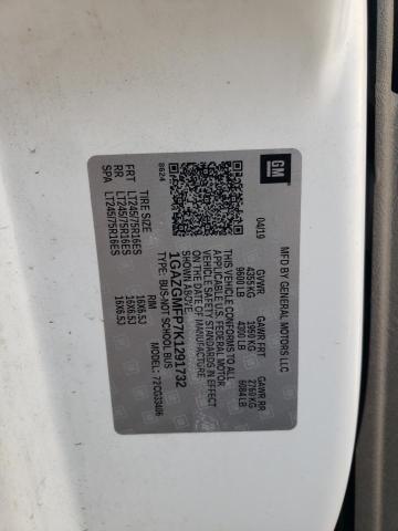 2019 CHEVROLET EXPRESS G3 1GAZGMFP7K1291732