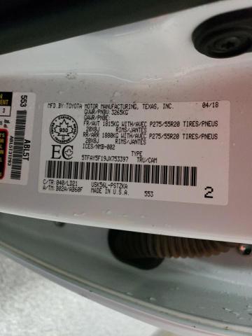 2018 TOYOTA TUNDRA CRE - 5TFAY5F19JX753397