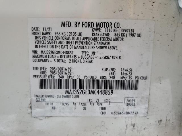 2021 FORD ECOSPORT S - MAJ3S2GE3MC448859