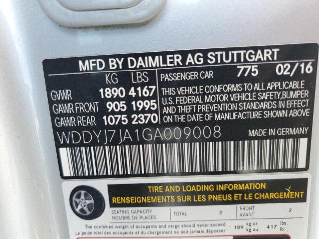 2016 MERCEDES-BENZ AMG GT S WDDYJ7JA1GA009008