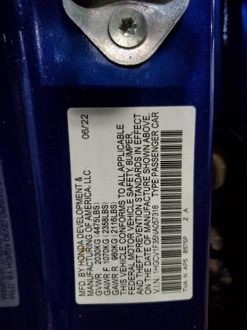 2022 HONDA ACCORD SPO 1HGCV1F35NA057318