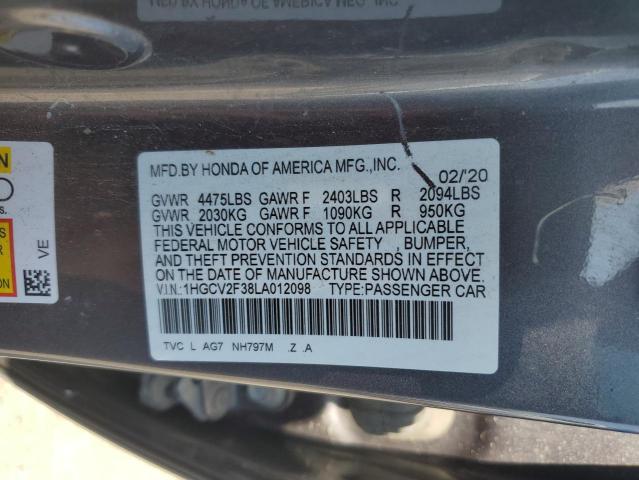 2020 HONDA ACCORD SPO #3263916124