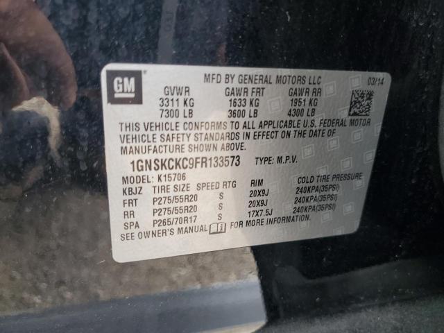 2015 CHEVROLET TAHOE K150 1GNSKCKC9FR133573