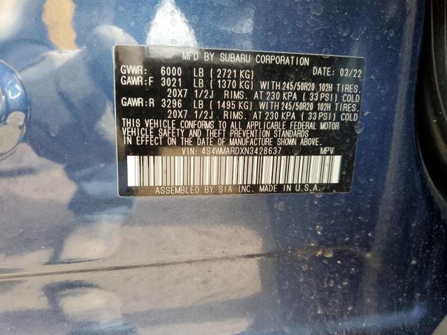 2022 SUBARU ASCENT TOU 4S4WMARDXN3428637