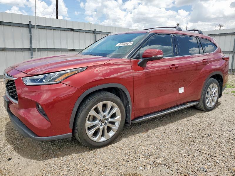 TOYOTA HIGHLANDER 2021 maroon  gas 5TDYZRAH0MS523250 photo #1
