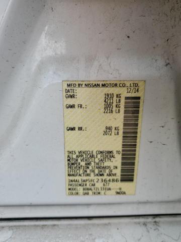 2015 NISSAN ALTIMA 2.5 - 1N4AL3AP5FC236486