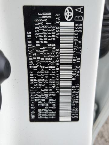 2017 TOYOTA COROLLA L 5YFBURHE7HP665528