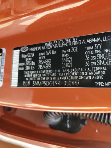2024 HYUNDAI SANTA FE C 5NMP5DGL9RH050447