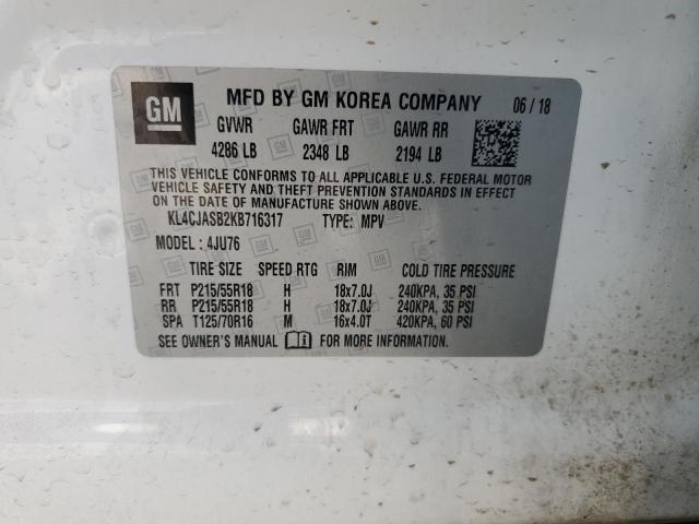 2019 BUICK ENCORE PRE - KL4CJASB2KB716317