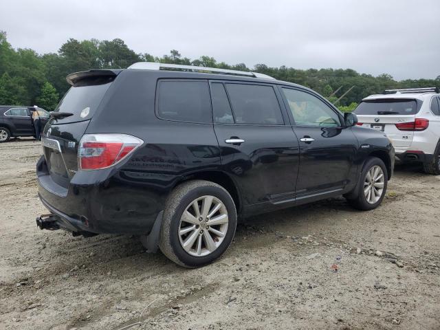 TOYOTA HIGHLANDER 2008 black  hybrid engine JTEEW44A182018730 photo #4