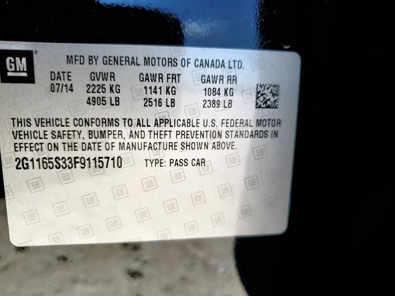 2015 CHEVROLET IMPALA LTZ 2G1165S33F9115710