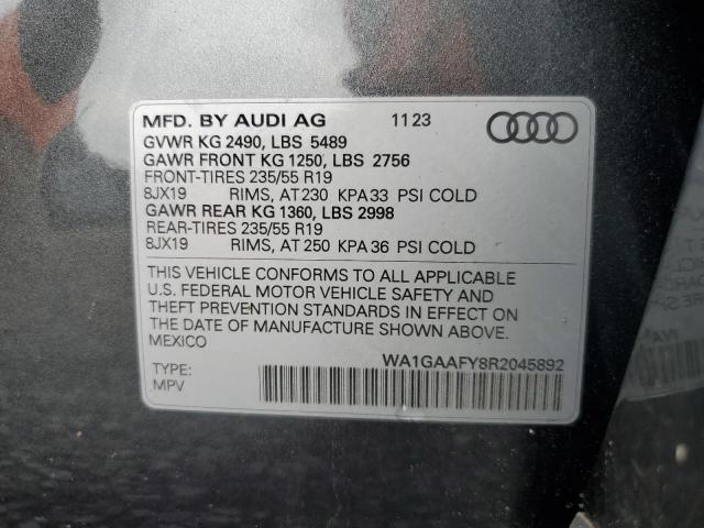 2024 AUDI Q5 PREMIUM WA1GAAFY8R2045892