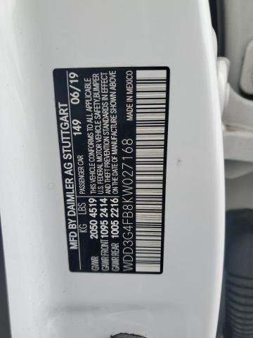 2019 MERCEDES-BENZ A 220 4MAT WDD3G4FB8KW027168