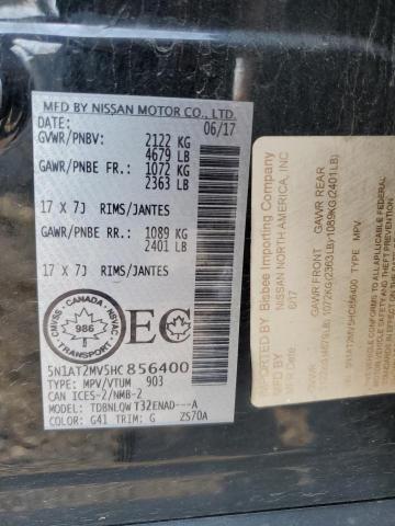 2017 NISSAN ROGUE SV 5N1AT2MV5HC856400