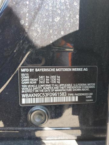 2015 BMW 550 I WBAKN9C53FD961583