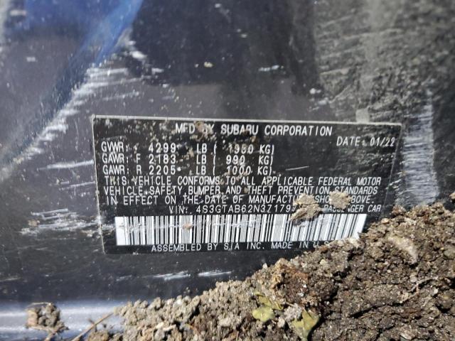2022 SUBARU IMPREZA 4S3GTAB62N3717972