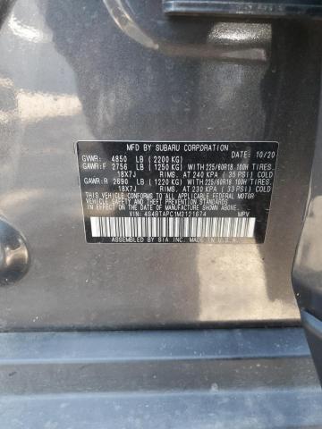 2021 SUBARU OUTBACK TO 4S4BTAPC1M3121674