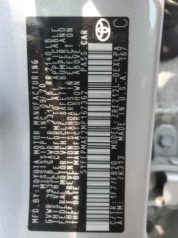 2021 TOYOTA COROLLA LE 5YFEPMAE2MP167362