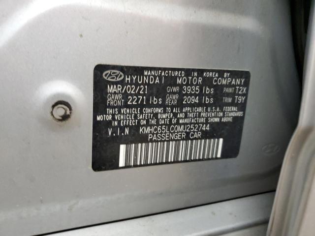 2021 HYUNDAI IONIQ BLUE KMHC65LC0MU252744