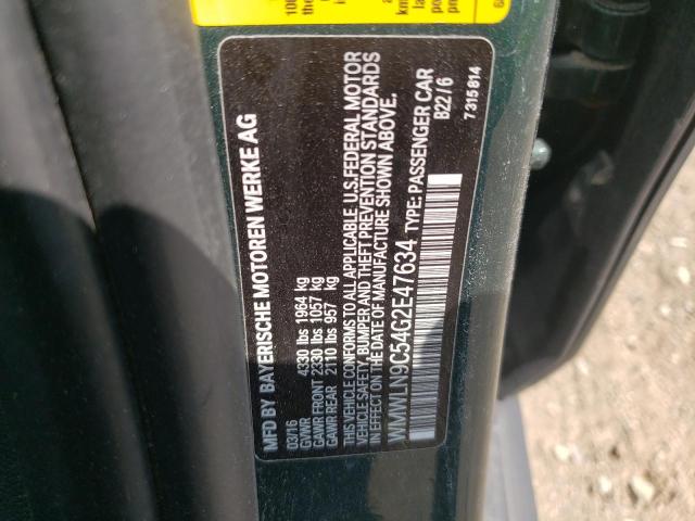 2016 MINI COOPER S C WMWLN9C54G2E47634