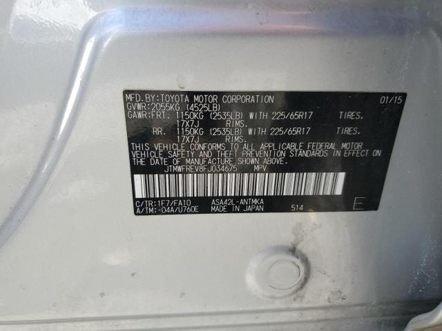 2015 TOYOTA RAV4 XLE - JTMWFREV8FJ034675