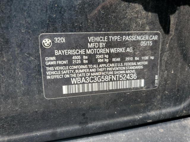 2015 BMW 320 I XDRI - WBA3C3G58FNT52436