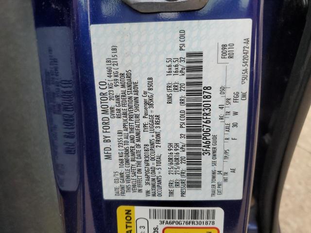 2015 FORD FUSION S - 3FA6P0G76FR301878