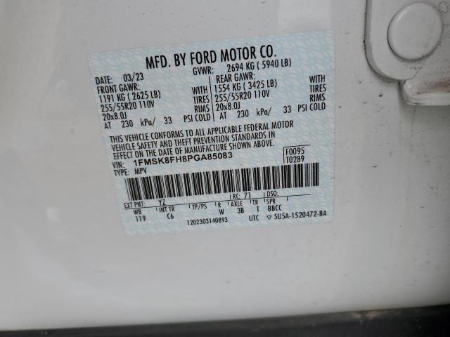 2023 FORD EXPLORER L - 1FMSK8FH8PGA85083