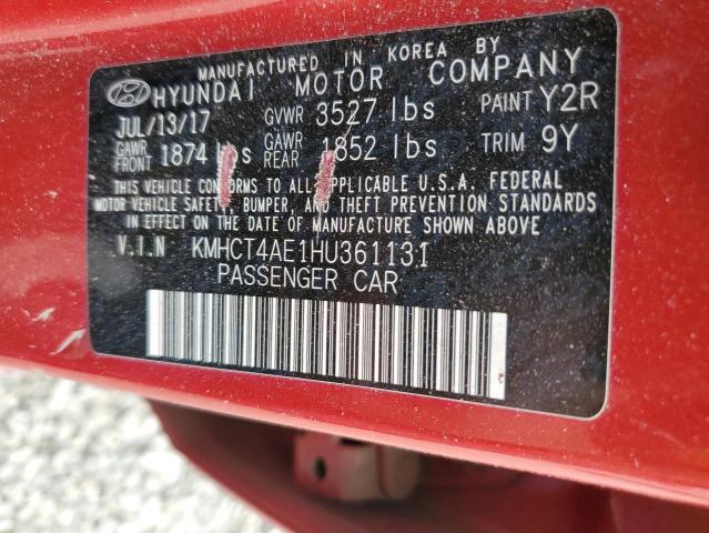 2017 HYUNDAI ACCENT SE KMHCT4AE1HU361131