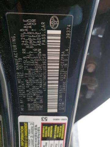 2020 TOYOTA CAMRY TRD 4T1NZ1AK5LU036258