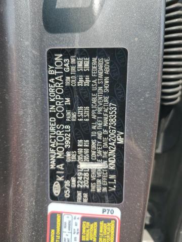 2016 KIA SOUL KNDJN2A20G7383537