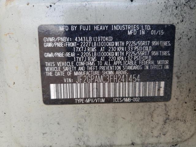 2015 SUBARU XV CROSSTR JF2GPAMC3FH241454