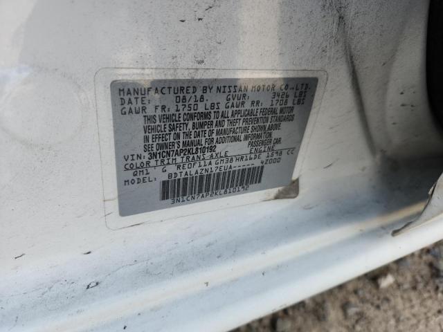 2019 NISSAN VERSA S - 3N1CN7AP2KL810192
