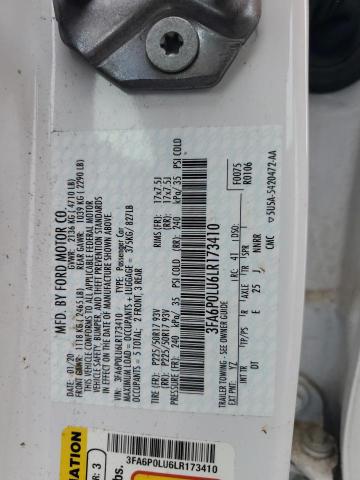 2020 FORD FUSION SE - 3FA6P0LU6LR173410