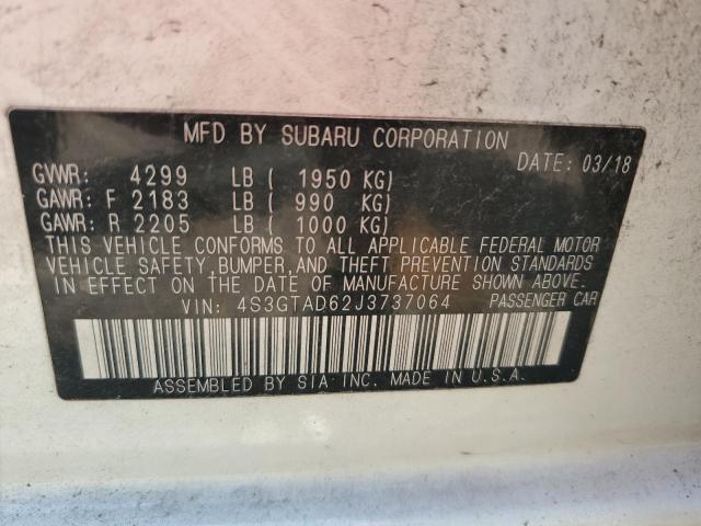 2018 SUBARU IMPREZA PR 4S3GTAD62J3737064