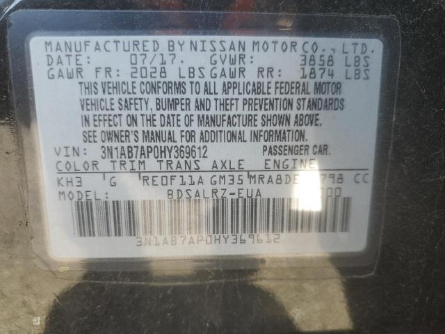 2017 NISSAN SENTRA S - 3N1AB7AP0HY369612