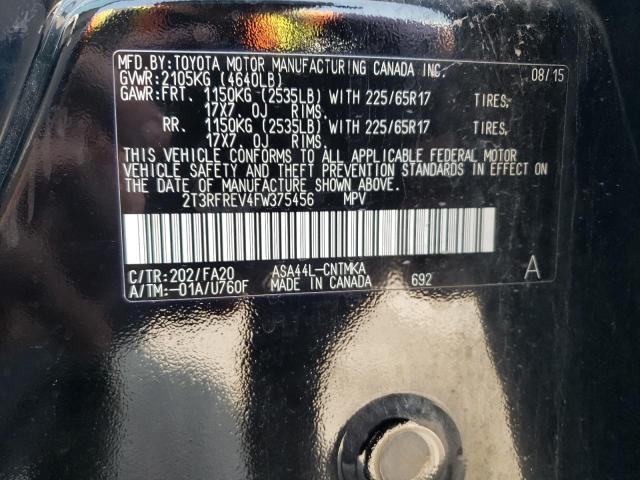 2015 TOYOTA RAV4 XLE - 2T3RFREV4FW375456