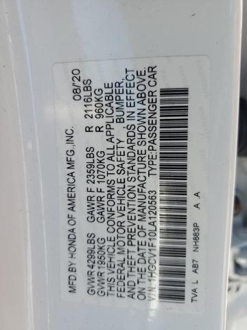 2020 HONDA ACCORD LX - 1HGCV1F10LA120563